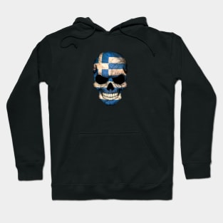 Greek Flag Skull Hoodie